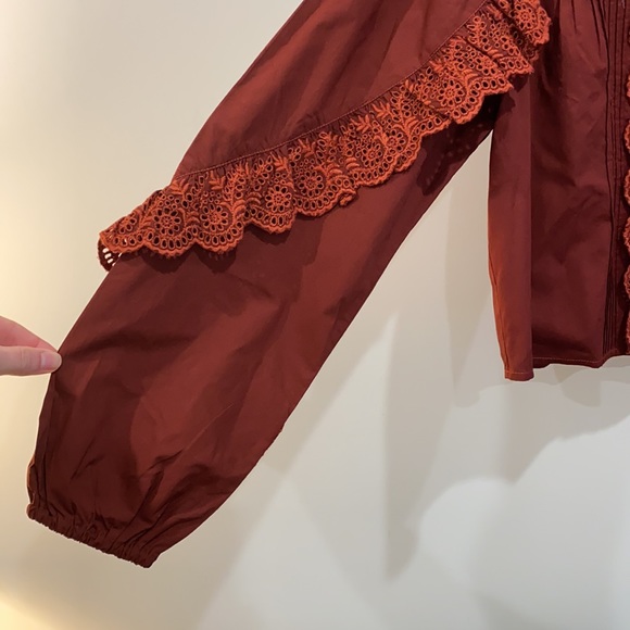 Ulla Johnson Blouse Size Small 🧡 - Picture 3 of 6